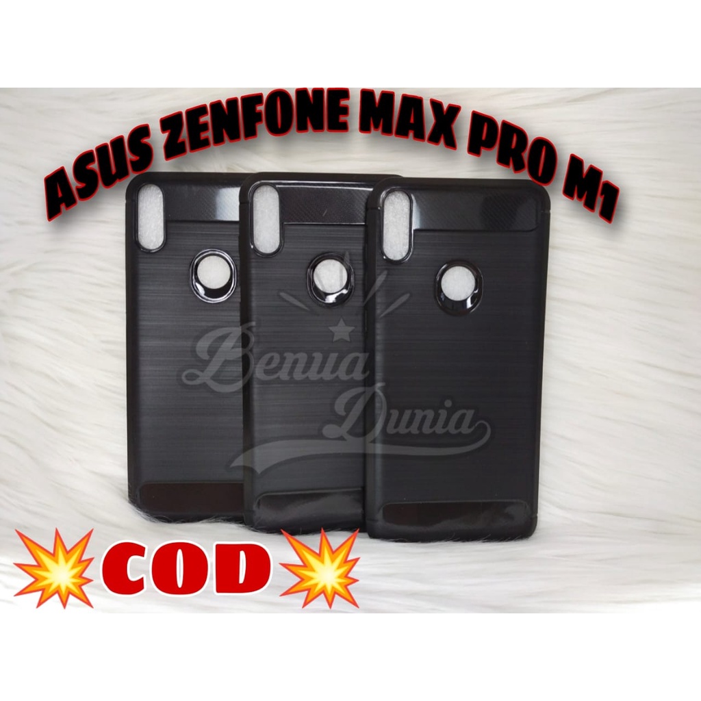 CASE ASUS ZENFONE MAX M1 -ZENFONE MAX PRO M1 // SOFTCASE IPAKY KARBON BLACK ONLY - BD