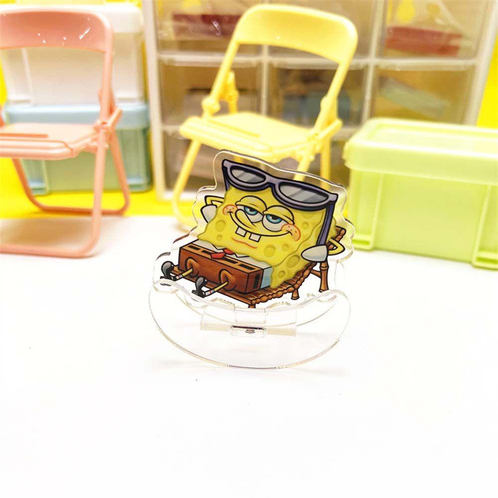 [Elegan] Kartun Tumbler Dua Sisi Kreatif Dekorasi Rumah Model Berdiri Domba SpongeBob Desktop Ornamen