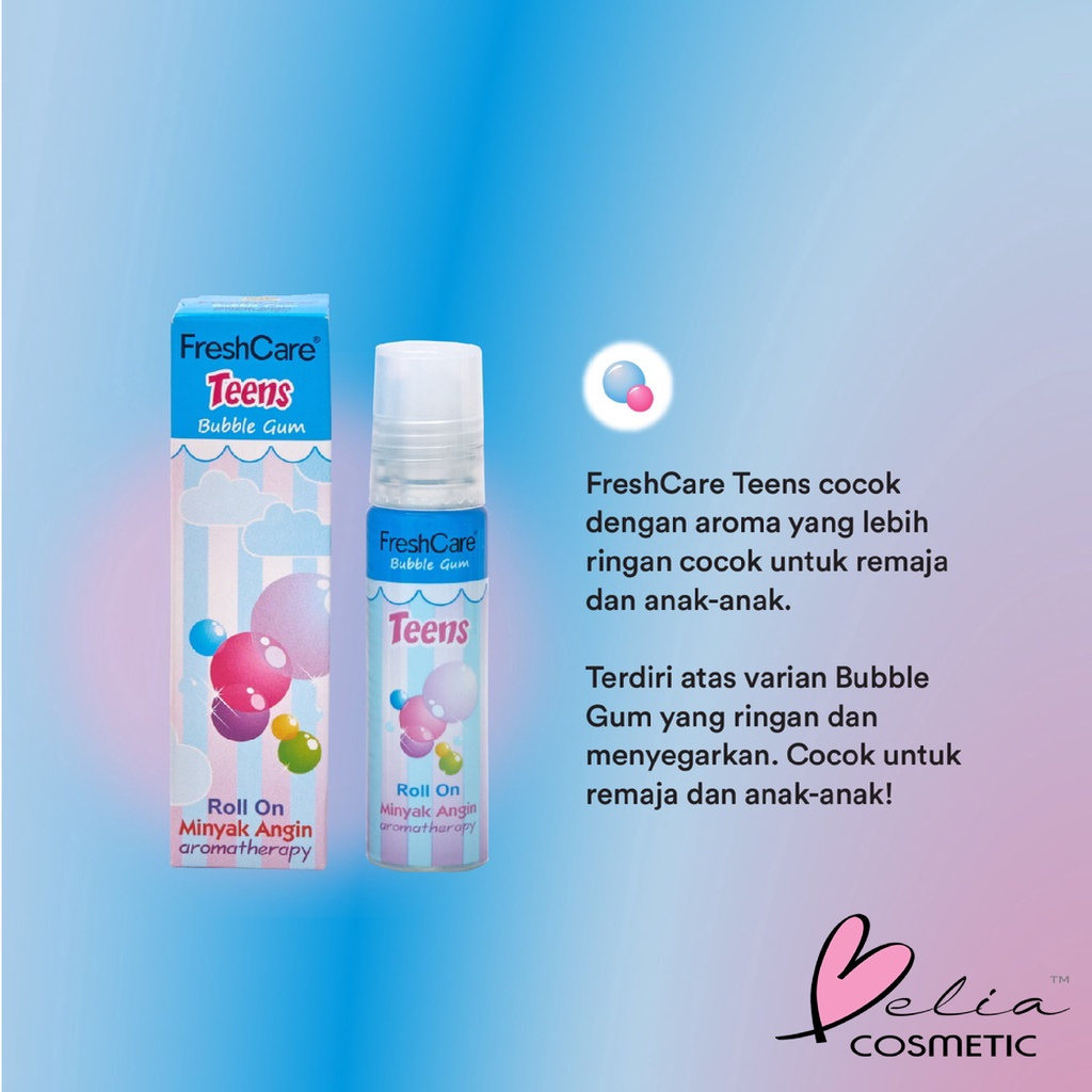 ❤ BELIA ❤ FRESH CARE Teens (✔️BPOM) Minyak Angin Aromatheraphy Roll On 10mL | freshcare gosok teen