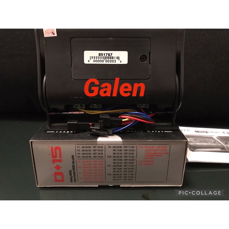 Timer Piro Preset Digital DC 12 volt 15 Auto Program on off