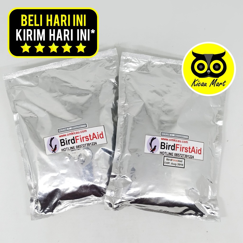 OBAT BURUNG BIRD FIRST AID POWDER SERBUK BUBUK OM KICAU SUMBER TENAGA SAKIT DROP SESAK NAFAS VBFAIOK