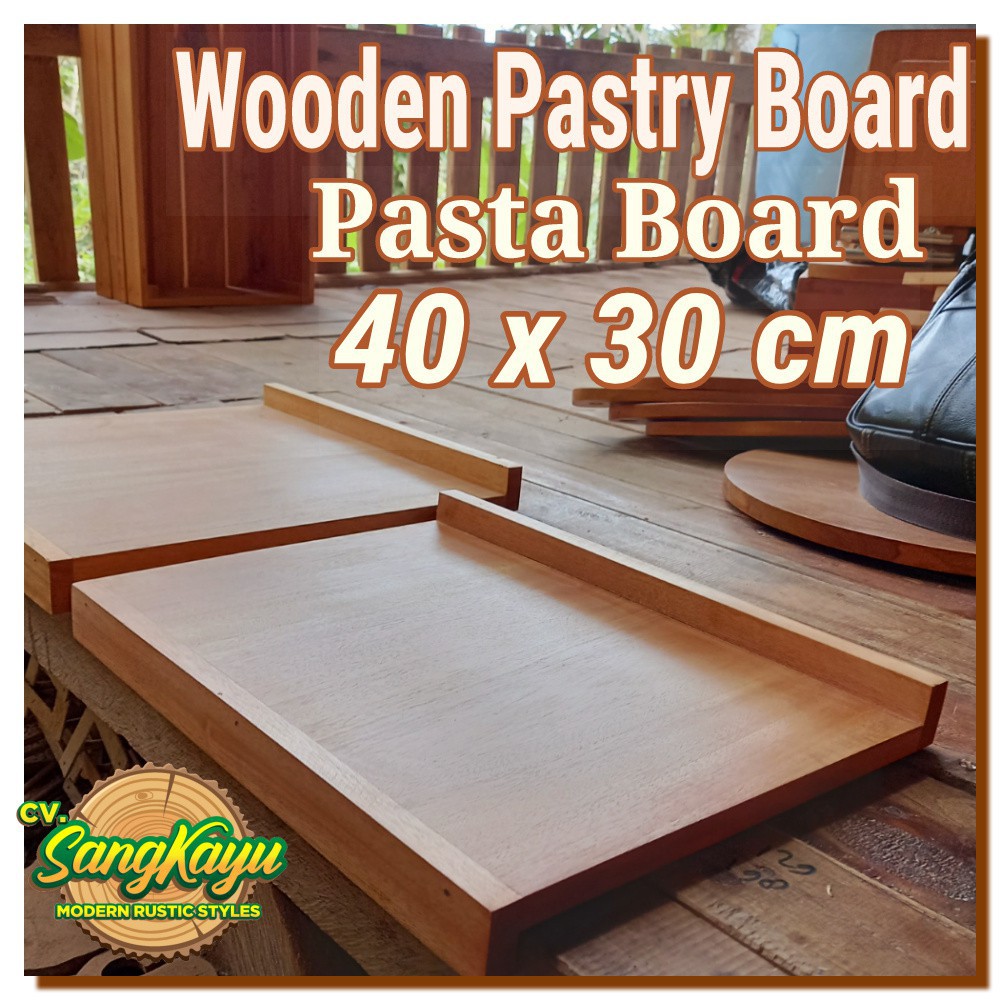 Pastry board talenan kue 40x30cm kayu talenan adonan kue || talenan kayu murah || Alas adonan