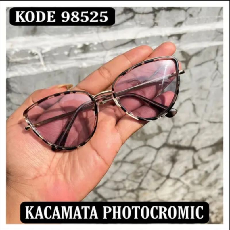 FRAME KACAMATA FASHION BLUERAY DAN PHOTOCROMIC WANITA CAT EYE 98525