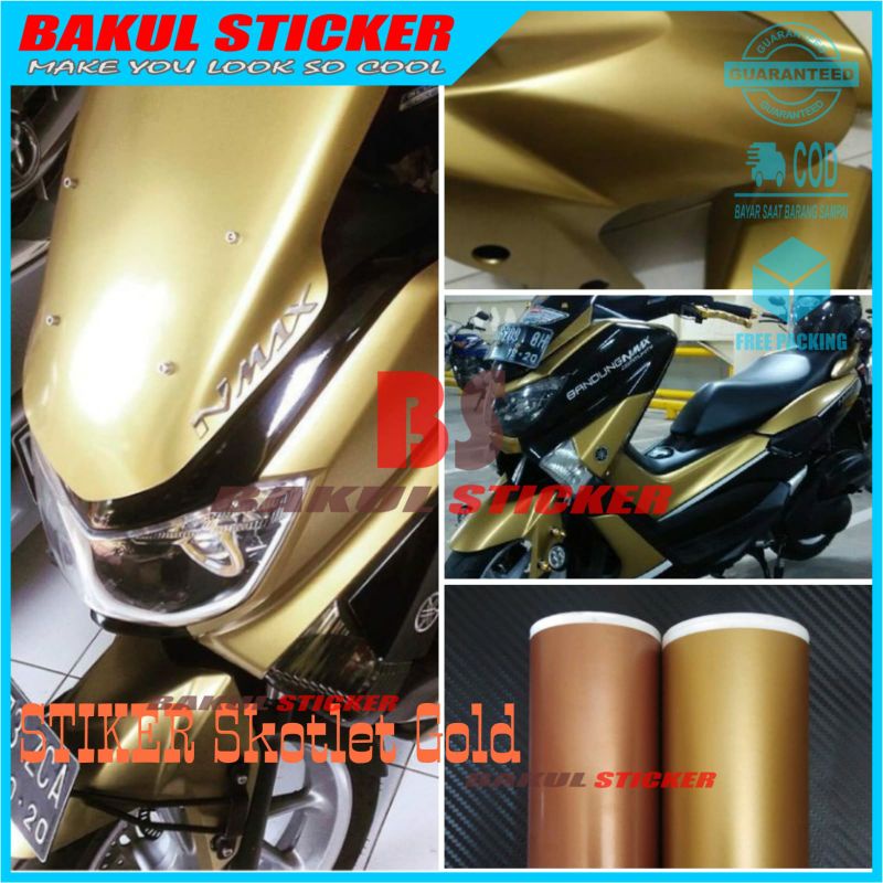 Stiker Skotlet Warna Gold  Skotlet Gold Doff Stiker Warna Gold Stiker Gold Motor