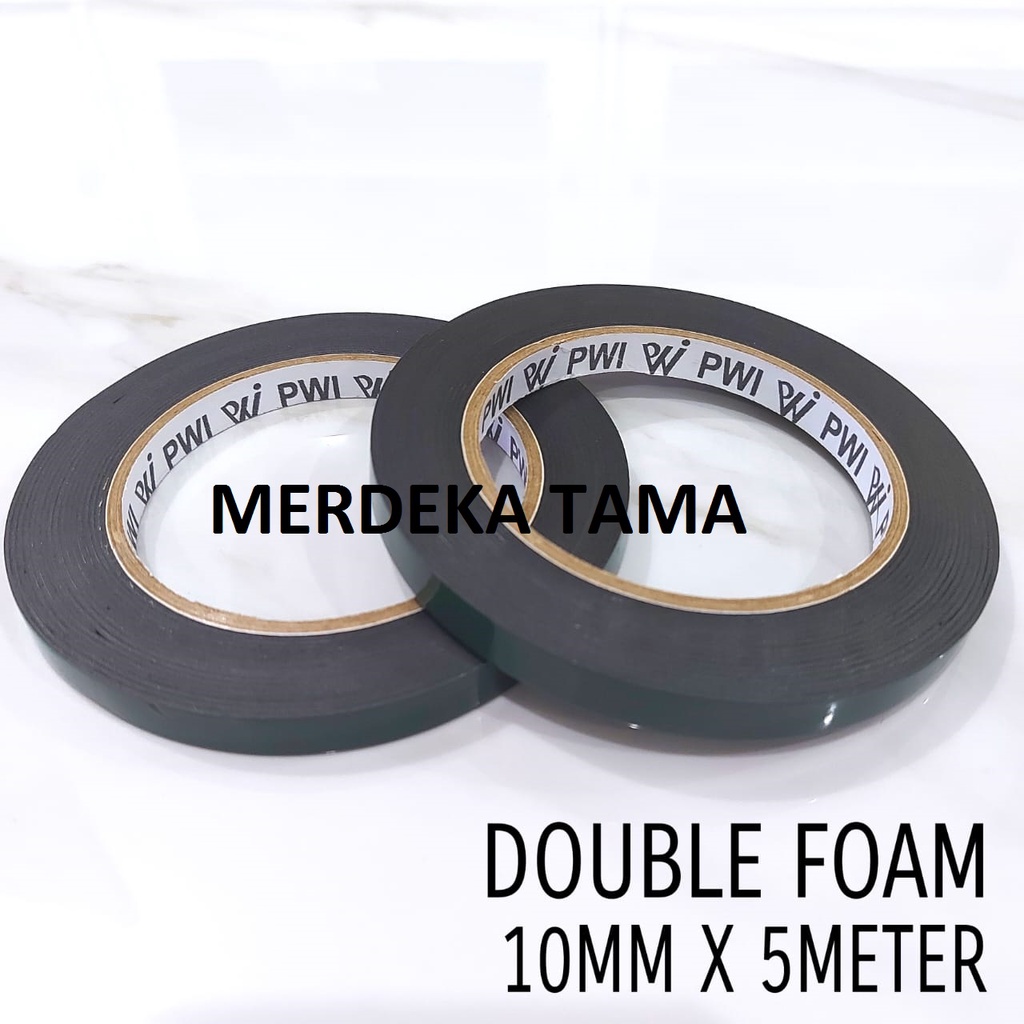 

Perekat Solasi Double Foam Hitam Tape PWI 10mm x 5m
