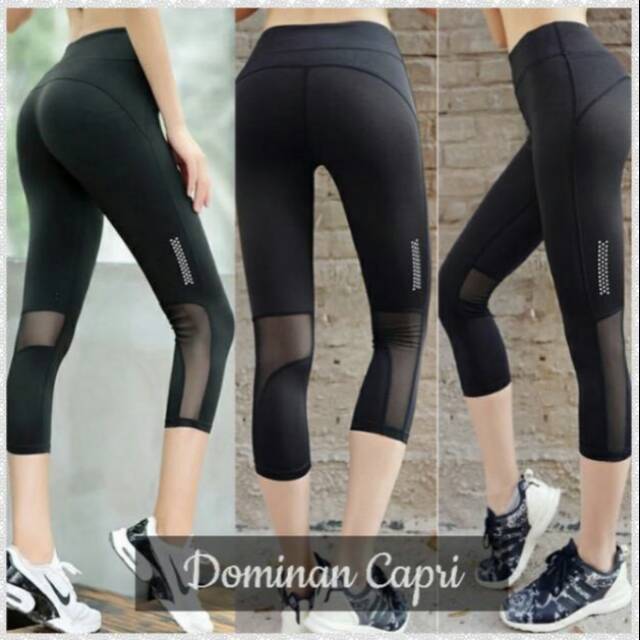 Legging senam/legging sport/ legging sport capri Jaring