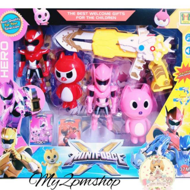 MAINAN ROBOT MINI FORCE DAN SENJATA