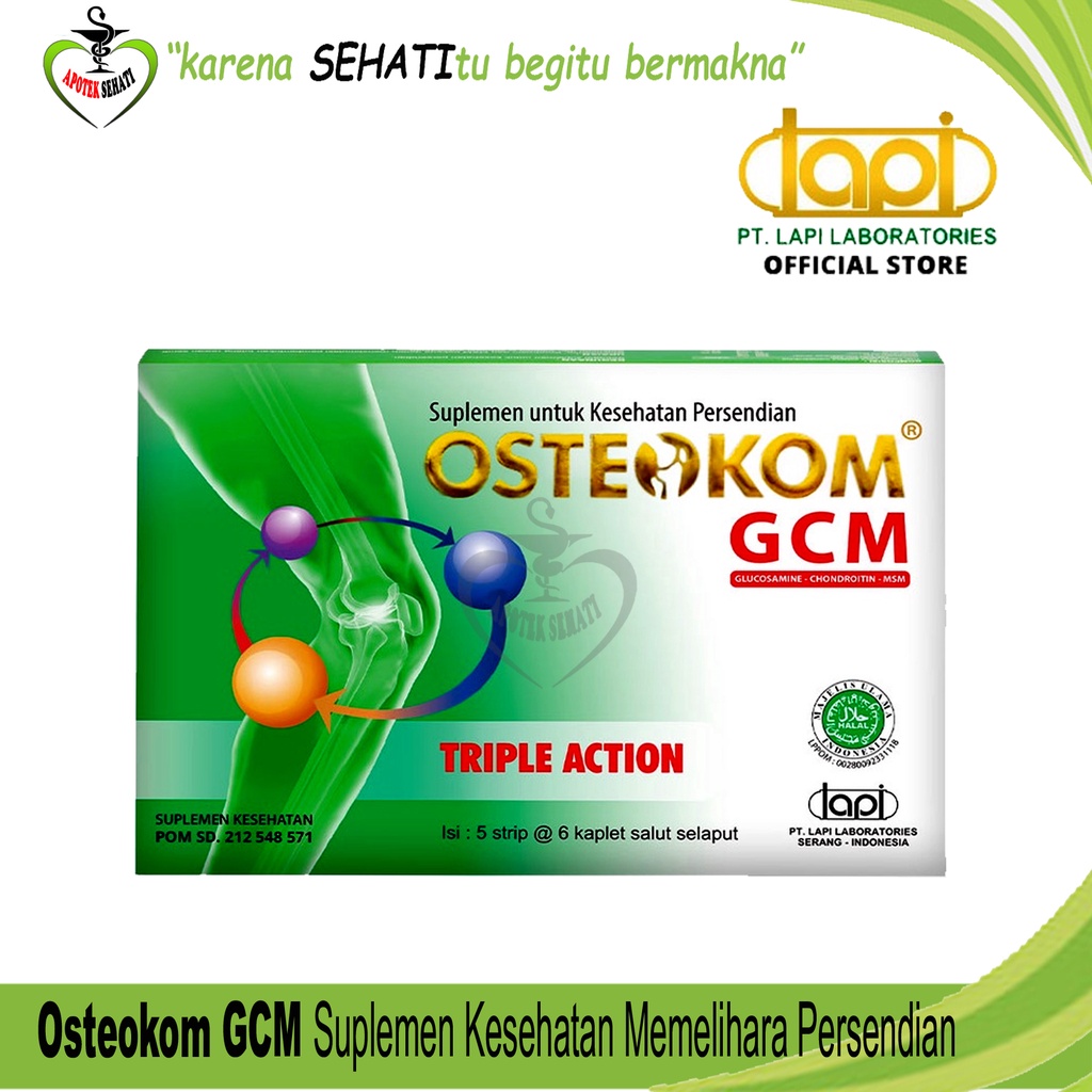 Osteokom Suplemen Sendi Memelihara Tulang Persendian Osteocom GCM