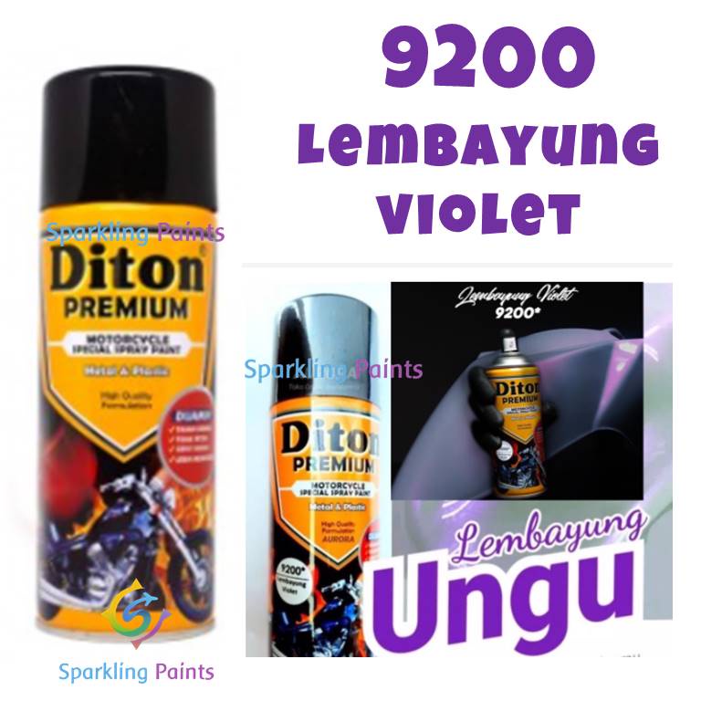 Pilox Diton Premium Lembayung Violet 9200 400ml Warna Ungu Mutiara Pearl Purple