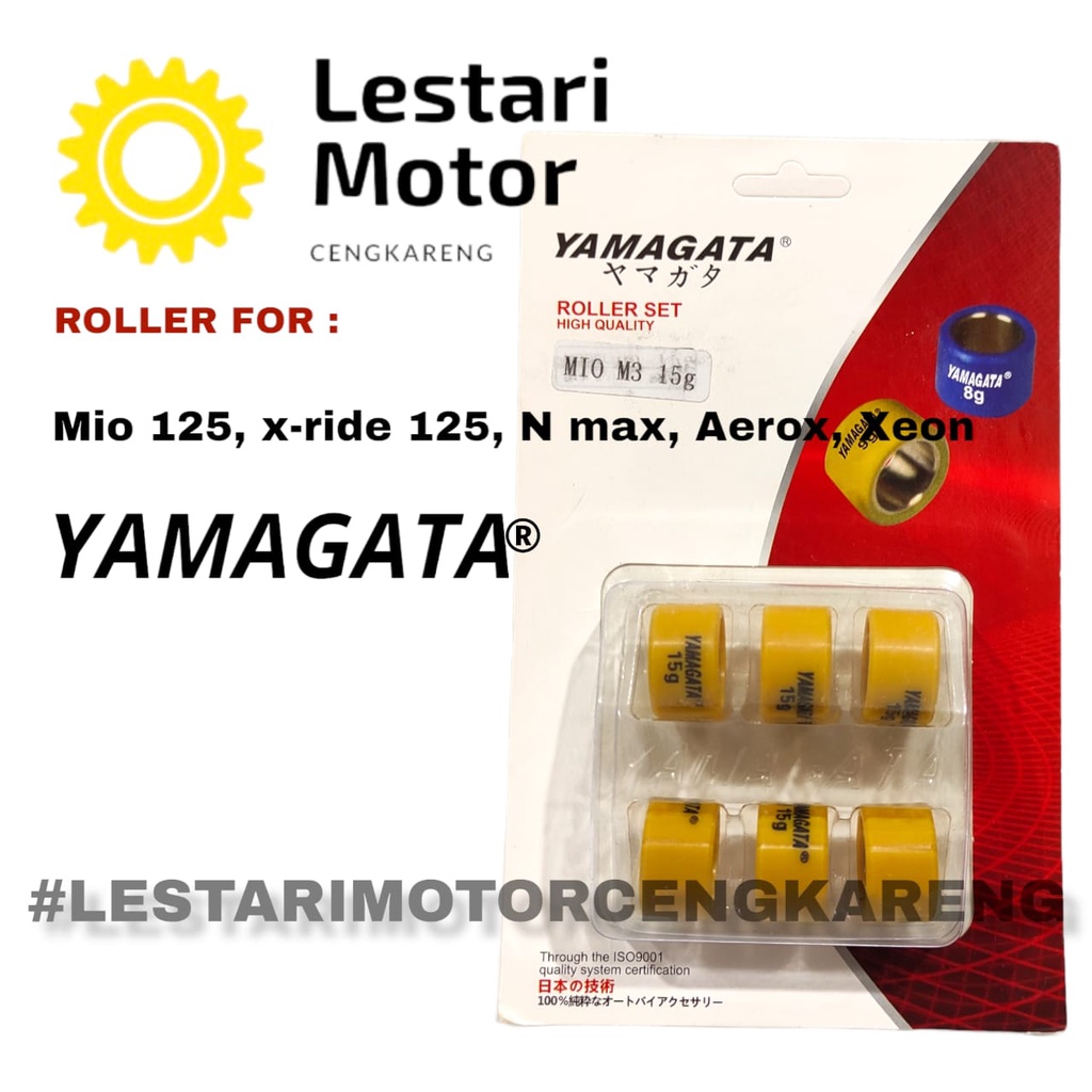 ROLLER NMAX LEXI AEROX MIO M3 Z 125 GT 125 XEON FINO FI 125 YAMAGATA RACING 8GR SD 15GR HARGA PER 3PC