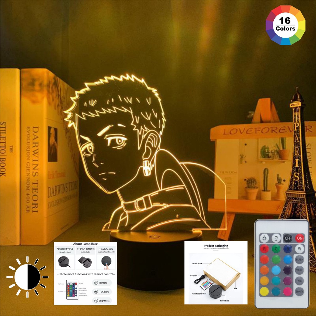 Lampu Tidur Akrilik Anime Karakter Mitsuya