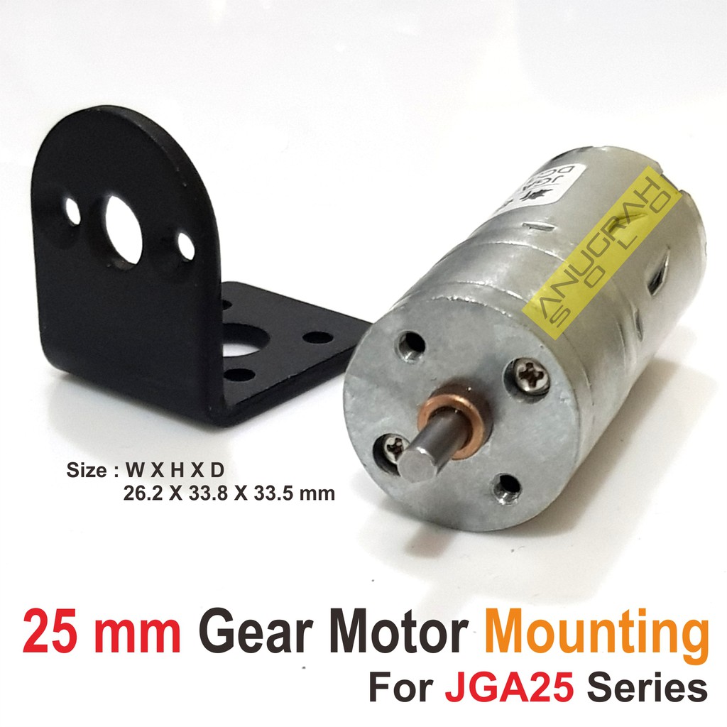 Mounting Bracket Untuk Gear Motor 25mm Dudukan Gear Motor JGA25 Series