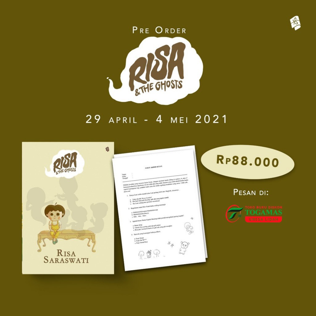 SIAP KIRIM!! NOVEL IVANNA VAN DIJK / RISA &amp; THE GHOSTS KARYA RISA SARASWATI