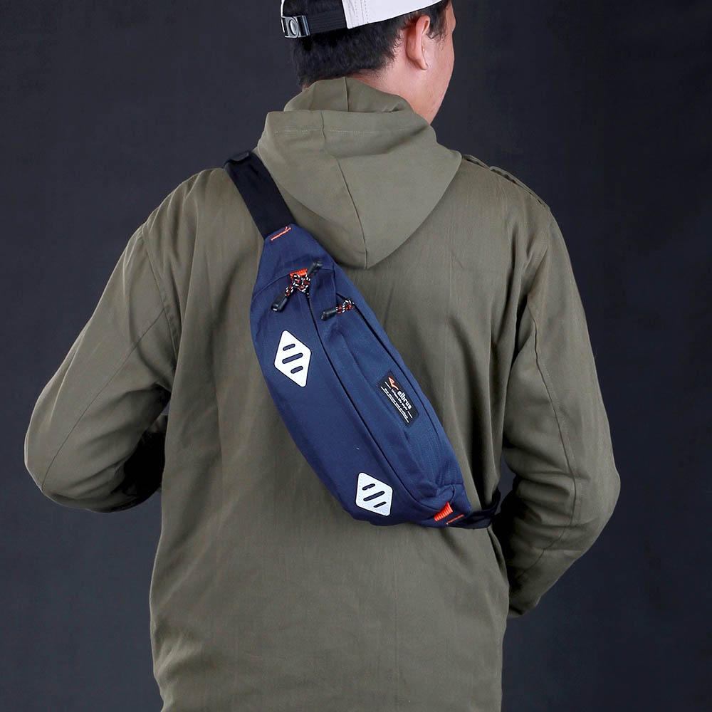 Tas Waist Bag Pria Cowok  Distro Keren Original Premium 170