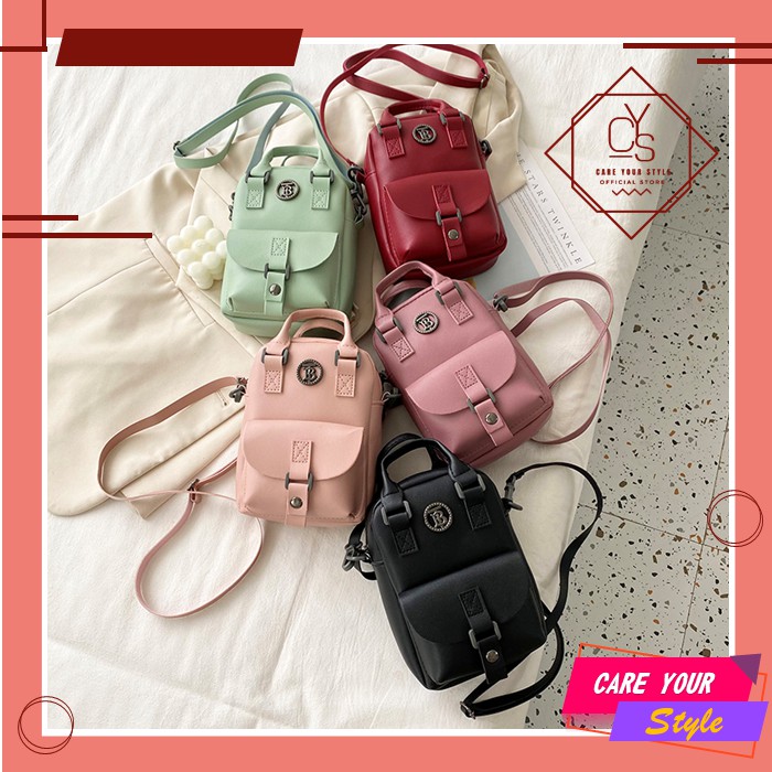 CYS Tas Selempang Wanita Slingbag Mini Shoulder Bag Top Handle Tas Bahu Vintage Korean T239