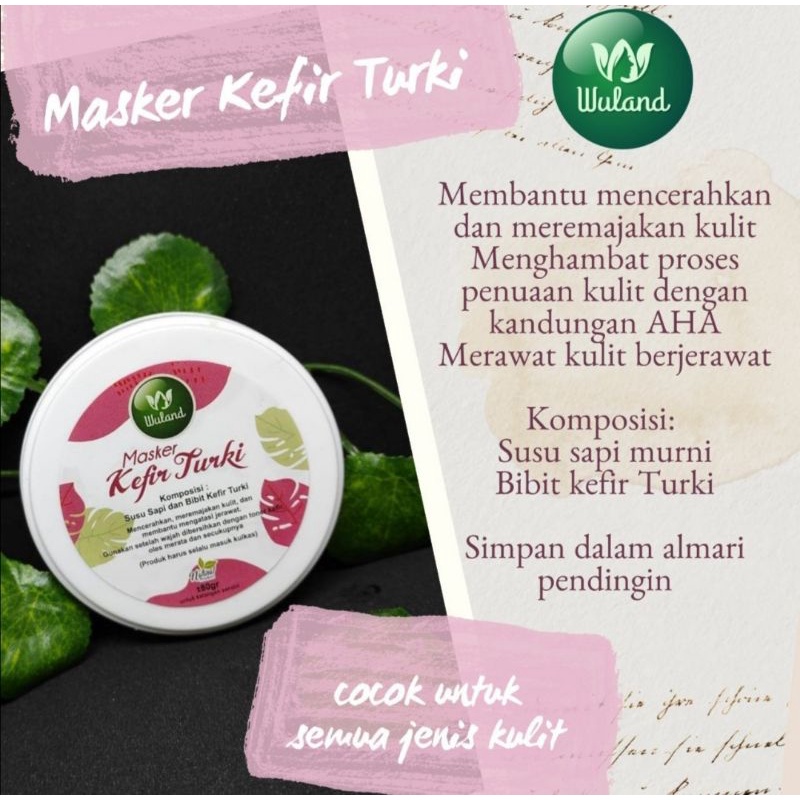 Masker Kefir Turki Wuland Skincare
