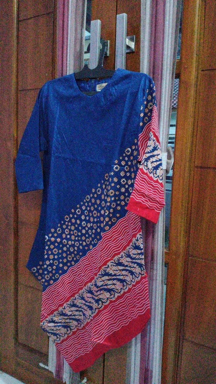 Terlaris Serut Genes Jelita Tunic Navbor Yelbor Whitbor Creambor Tunik Batik Modern Hrb030 Dolbi Dob