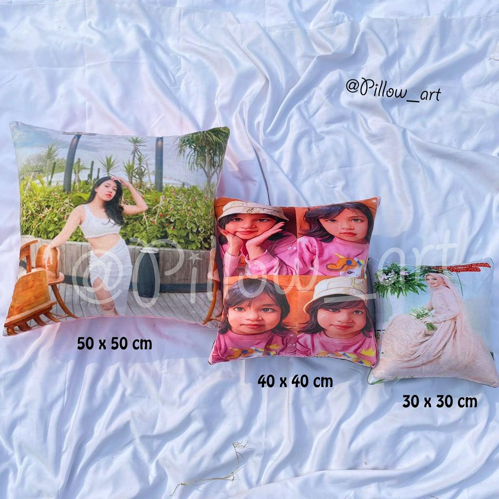 Pillowart - Bantal Custom Foto Fullprint 50 x 50 cm / Hadiah - ART027