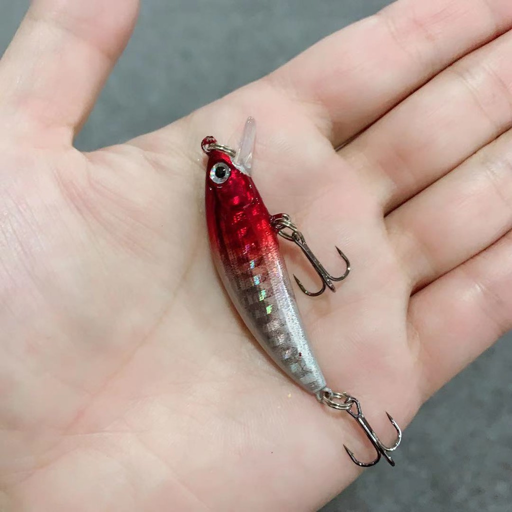 SYFishing 1Pcs New Sinking Minnow Umpan Pancing 5cm 5g Laser Fishing Lure Swimbait Bass Ikan Wobbler Kail Memancing