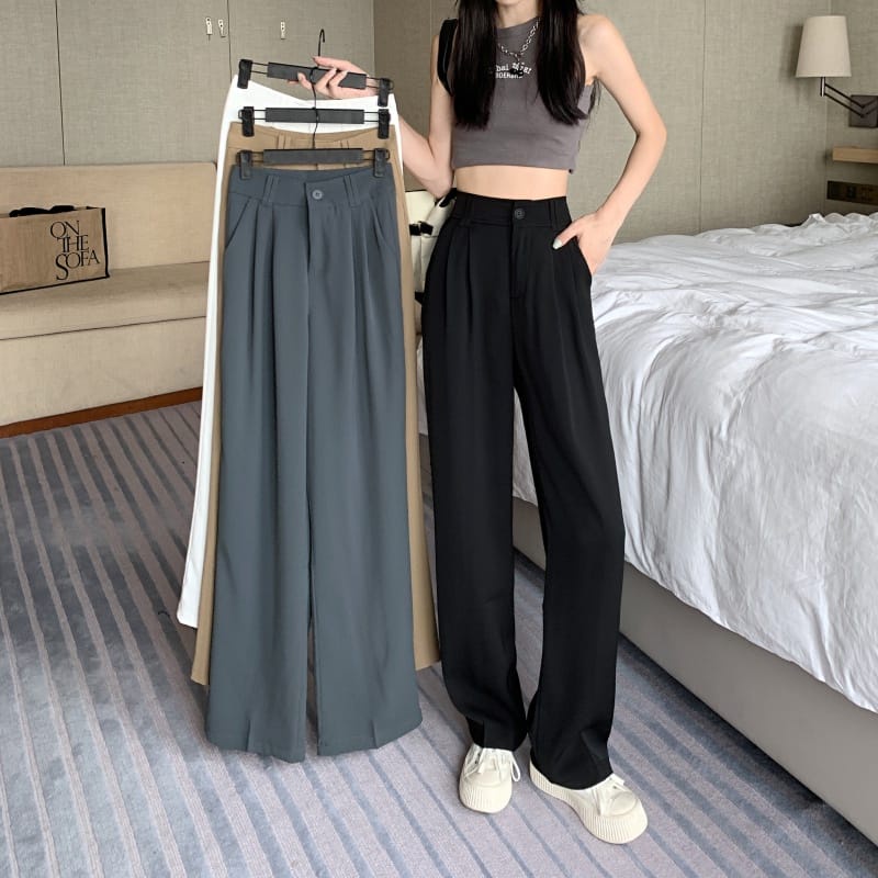 Jennie Loose Pants Highwaist Korean Style