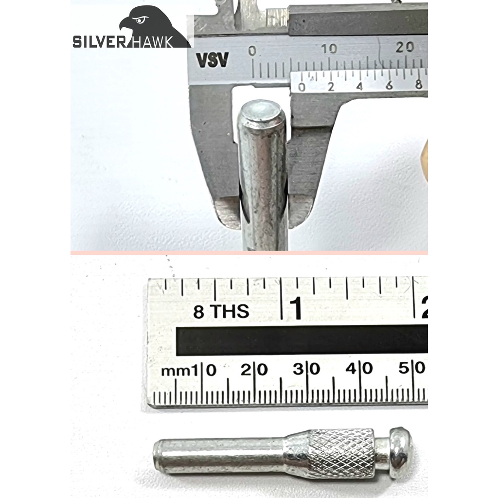 Mata Bor Sikat Kawat Gurinda Set 6pcs Gagang 6mm Sikat Gurinda Gagang