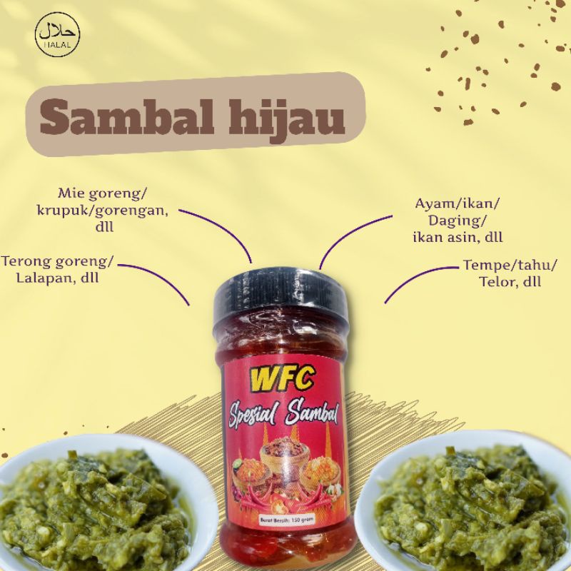 

sambal hijau WFC berat 150 gram