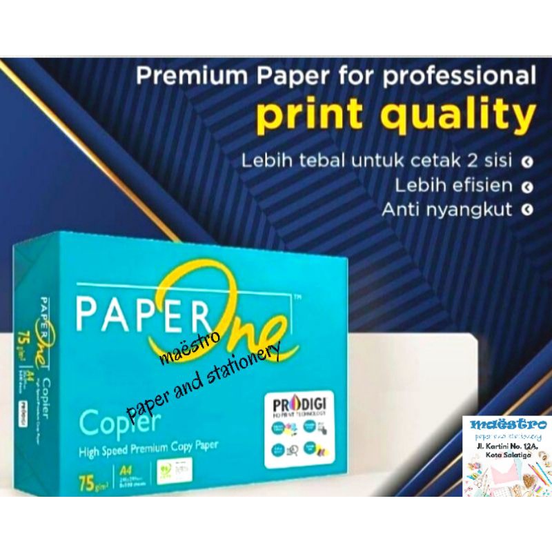 

Kertas Paperone A4 75grm / Kertas Fotocopy / Kertas Print