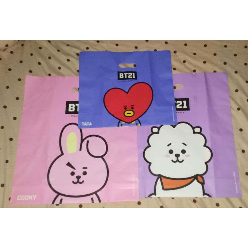 plastik bt21 official line friends