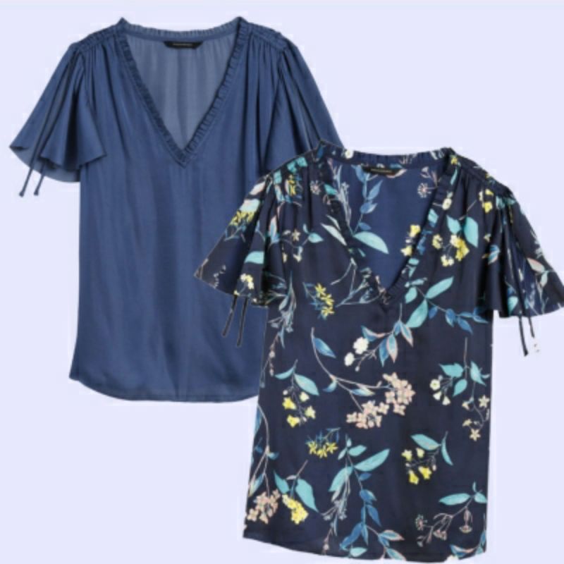 ATASAN BAJU BLOUSE WANITA BREP 657 FLUTTER BLOUSE