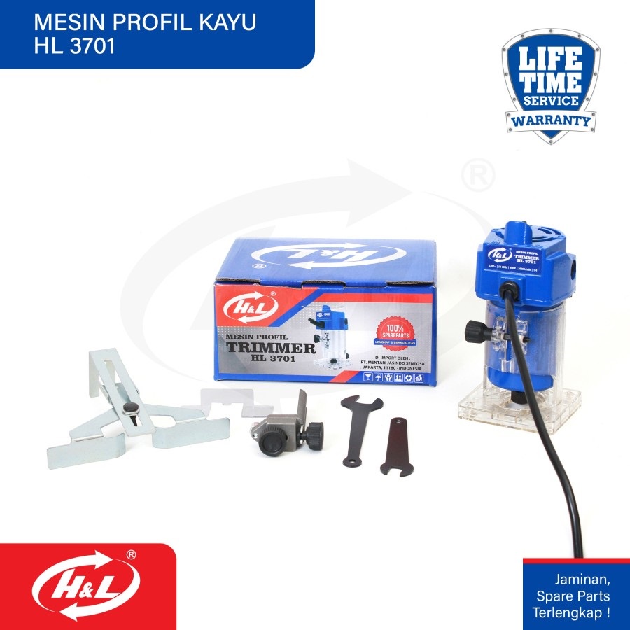 Mesin Profil Kayu Trimmer H&amp;L HL 3701