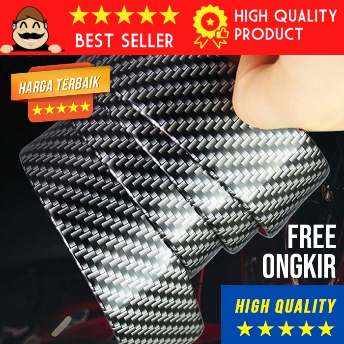 STIKER MOBIL CARBON FIBER VINYL STICKER CAR KARBON TAPE VARIASI EKSTERIOR MOTOR VINIL TEBAL KEREN