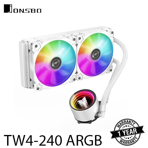 JONSBO TW4-240 ARGB WHITE Shadow Liquid Cooling CPU AIO