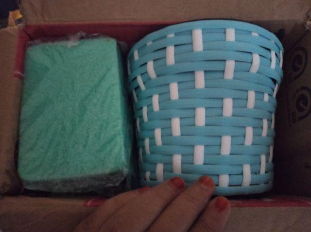 Pot Anyaman Rotan Sintetis D15 Cm Pot Tanaman