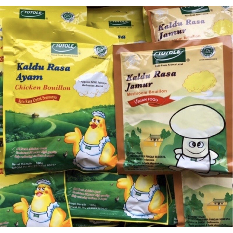 

Totole Kaldu jamur Kaldu Ayam 100gr 200gr