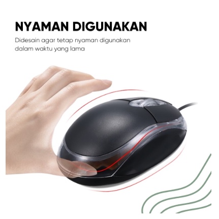 Optical Mouse Unitech M10 Black  Plus LED 800DPI