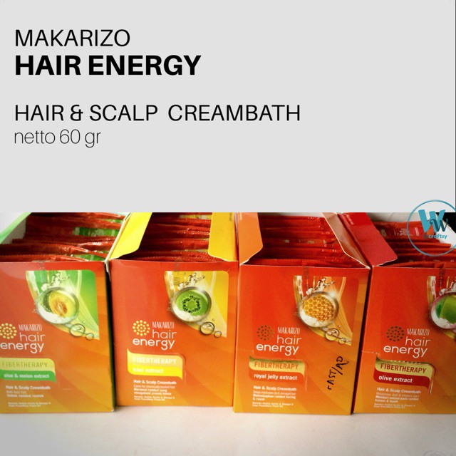 [BESAR] Makarizo hair energy hair &amp; sclap creambath 60g