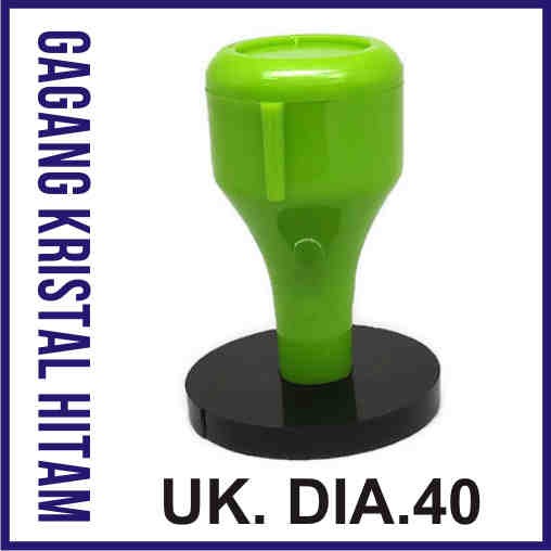 GAGANG STEMPEL KRISTAL HITAM UK.D40