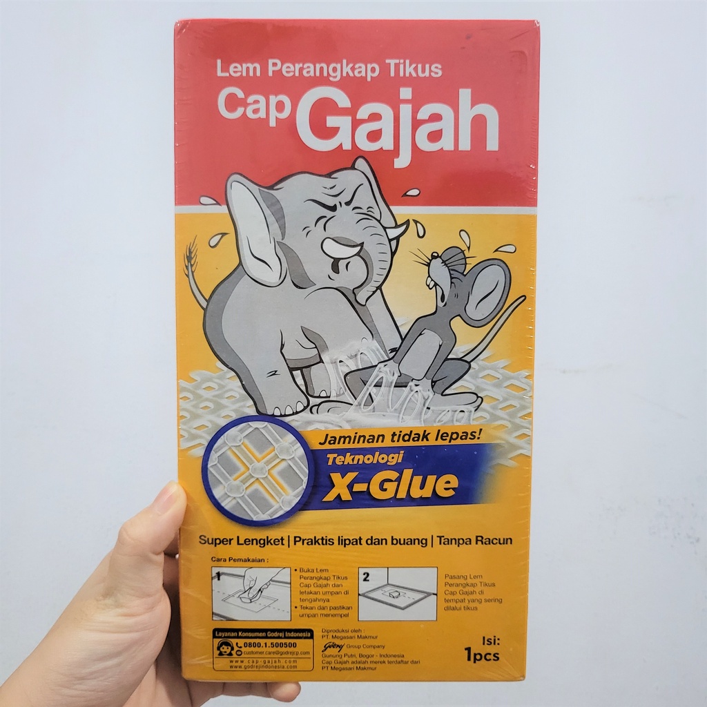 Lem Perangkap Tikus SIAP PAKAI Cap Gajah Papan / Trap X Glue