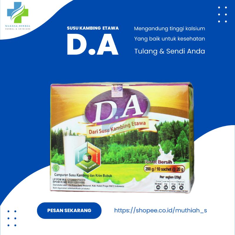 SUSU KAMBING DA D.A D A KOLOSTRUM ANTI VIRUS