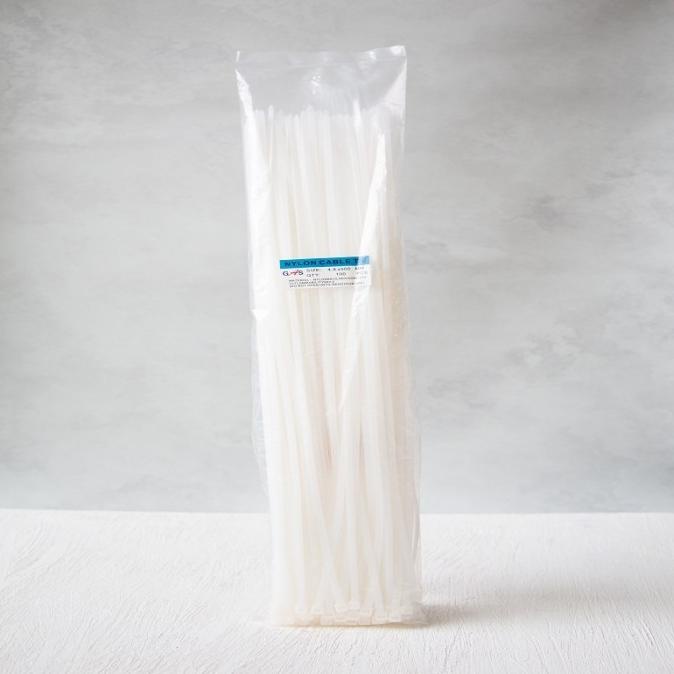 

#####] NYLON CABLE TIE 4,8 MM X 500 MM 100PCS CABLETIES HITAM / PUTIH MURAH