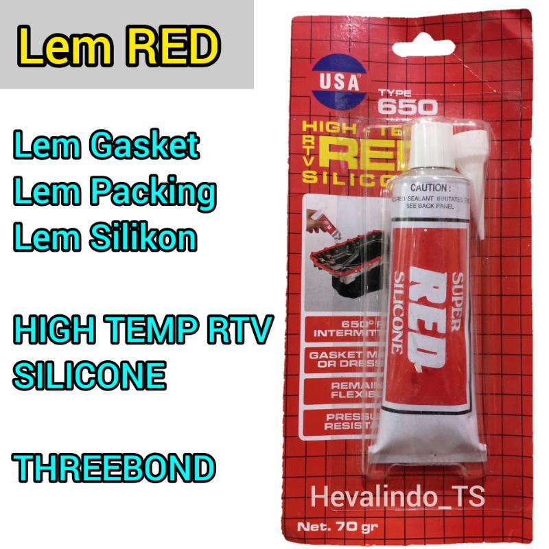 

LEM MERAH LEM GASKET LEM PACKING LEM SILIKON LEM RED LEM HIGH TEMP LEM THREEBOND LEM TRIBOND