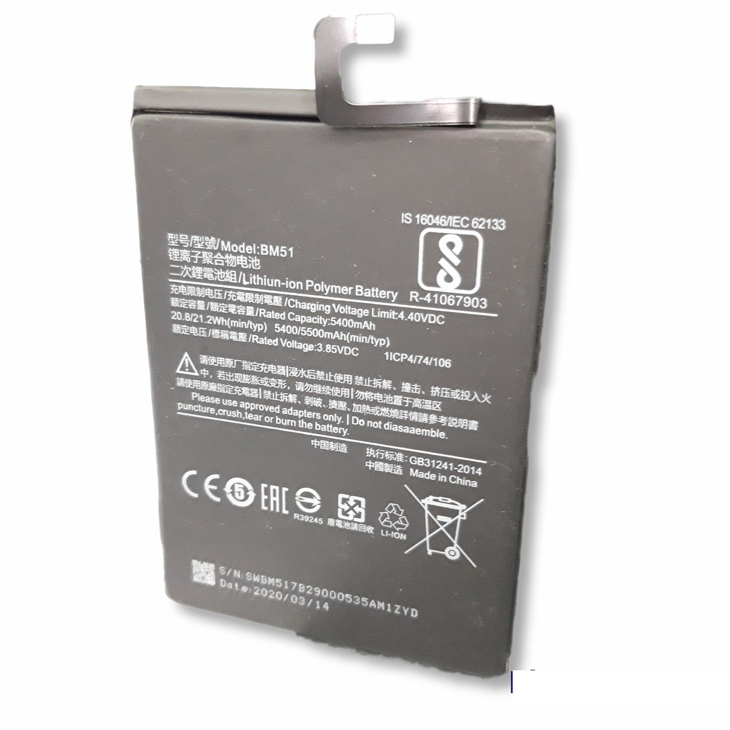 Battery Baterai Xiaomi Mi Max 3 Bm51 kualitas Ori