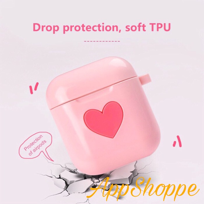 Apple Airpods TPU Soft Case Protective Cover Bumper Pouch LOVE