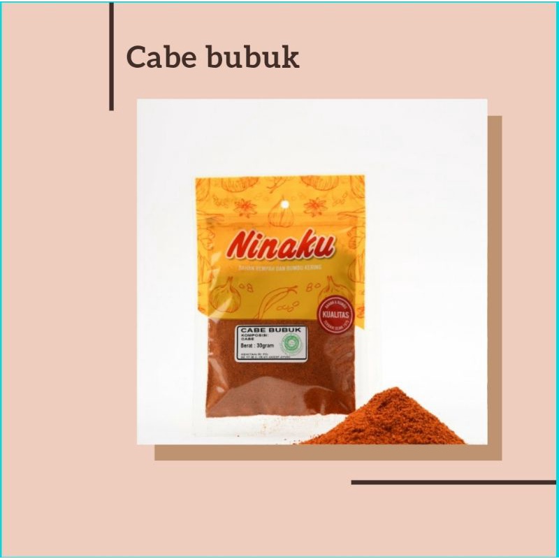 NINAKU Cabe Bubuk Super Premium 30 Gram HALAL Chilli Powder