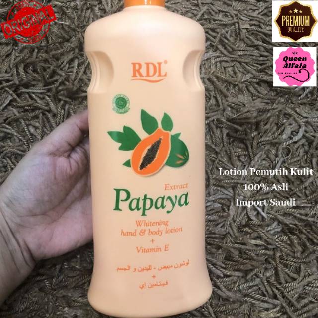 Jual RDL PAPAYA HAND & BODY LOTION PEMUTIH KULIT IMPORT SAUDI 100 ASLI