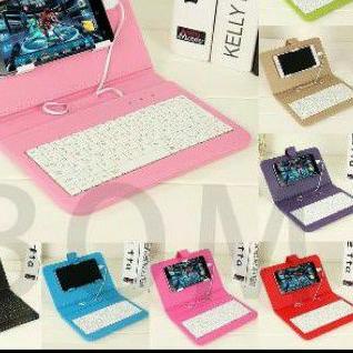 Stok terbatas.. keyboard hp android /tablet micro usb Keyboard Flip Holster Case