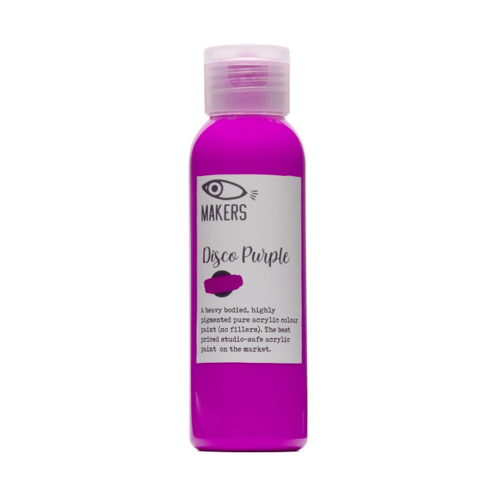 

Disco Purple Acrylic Paint 100ml by MAKERS