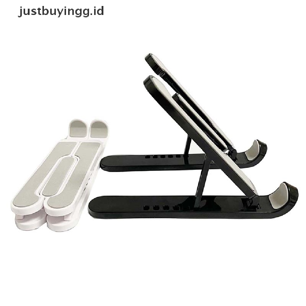 (Justbuyingg.Id) Stand Holder / Dudukan Laptop / Notebook / Tablet Model Lipat Portabel Adjustable