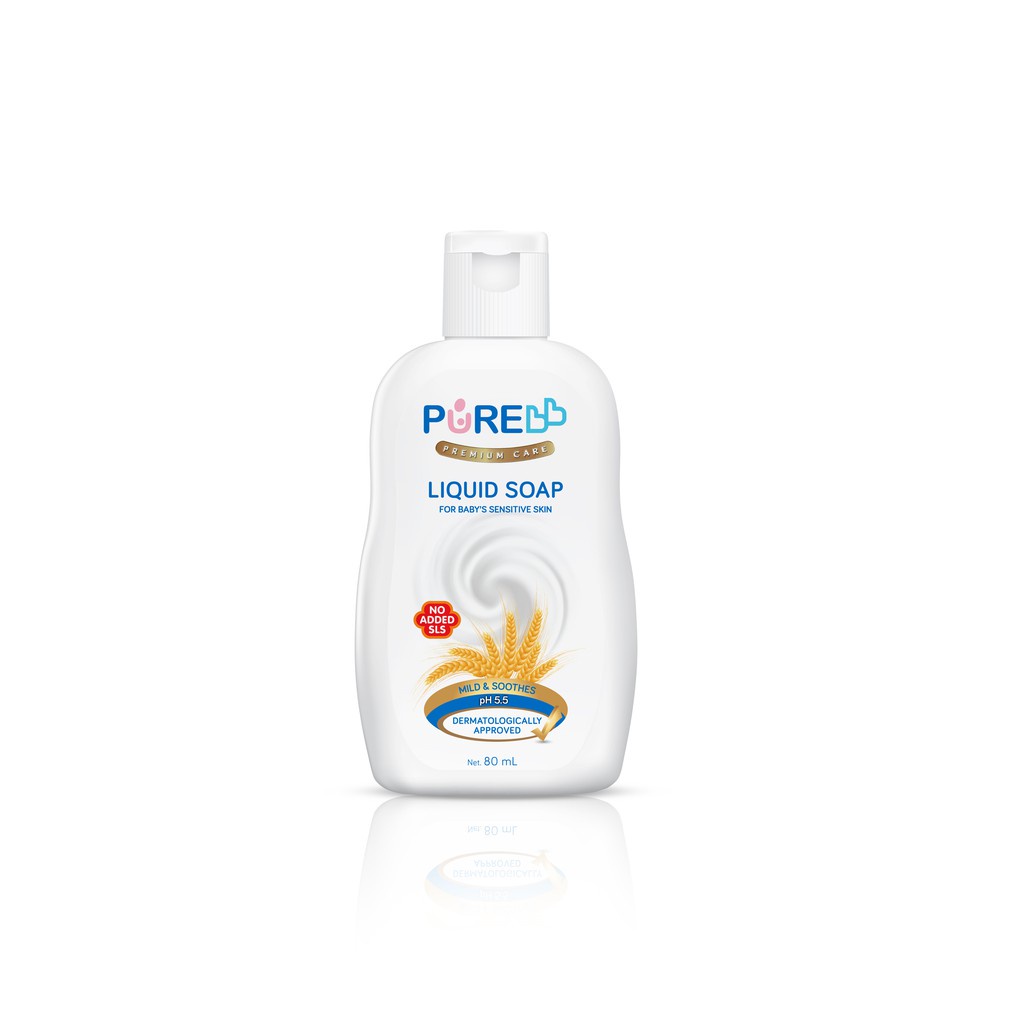 PureBB Soap 230ml &amp; 80ml Pure Baby SABUN MANDI BAYI KULIT SENSITIF