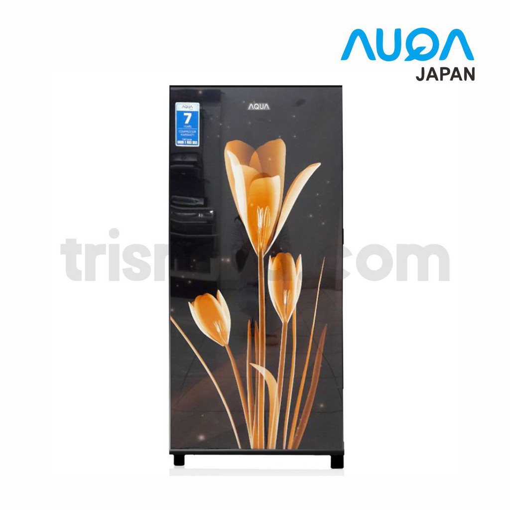 KULKAS AQUA SANYO 1 PINTU AQRD 181 DS LK MOTIF BUNGA